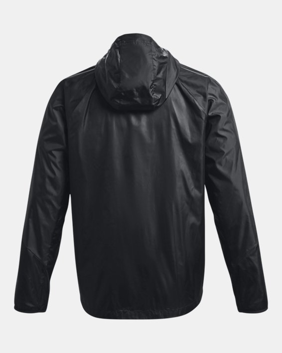 Men's UA RUSH™ Woven Full-Zip, Black, pdpMainDesktop image number 6